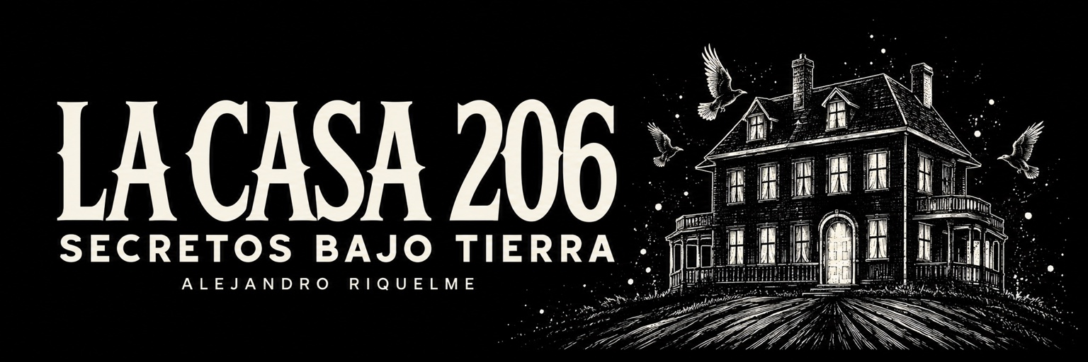 La Casa 206: Secretos bajo tierra — Alejandro Riquelme, ilustración de la casa